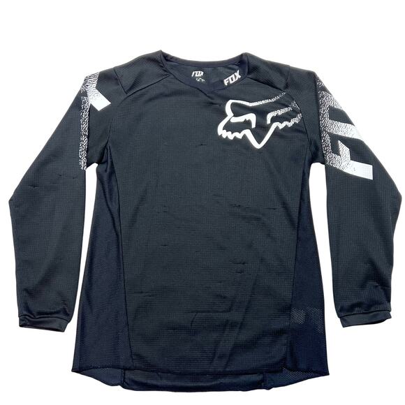 Fox Racing Blackout Motocross Jersey Youth Medium Long Sleeve Used - Picture 1 of 6